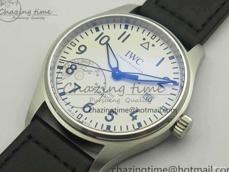 MIROTIME 0418 Efficient Mark XVIII Le Petit Prince IW327001 SS MKS 1:1 Best Edition White Dial On Leather Strap MIYOTA9015 V 7220